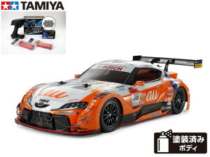 �I�y TAMIYA / �^�~�� �z 58703 1/10 RC au TOM'S GR Supra (TT-02�V���[�V) �g���L�b�g+ ���s�p�o�b�e���[2�{�A�T�����FMX-6 BL-SIGMA/HVS702�d�l�R���s���[�^�v���|+�`�����v�I���W�i���F�t���{�[���x�A�����O