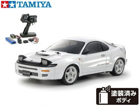 ！【TAMIYA/タミヤ】 58730 1/10 電動RC トヨタ セリカ GT-FOUR RC (ST185) (TT-02シャーシ) 組立キット +45053 NEWファインスペック電動RCドライブセット +チャンプオリジナル：フルボールベアリング（未組立） ≪ラジコン≫