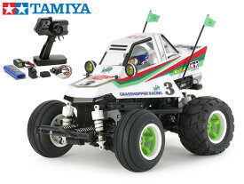 ！【TAMIYA/タミヤ】 58662 1/10 電動RC　コミカル グラスホッパー（WR-02CBシャーシ） 組立キット+45053 NEWファインスペック電動RCドライブセット+チャンプオリジナル：フルボールベアリング （未組立） ≪ラジコン≫