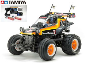 ！【TAMIYA/タミヤ】 58666 1/10 電動RC　コミカル ホーネット（WR-02CBシャーシ） 組立キット+ 走行用バッテリー2本、サンワ：MX-6 BL-SIGMA/HVS702仕様コンピュータプロポ+チャンプオリジナル：フルボールベアリング付ビギナーセット（未組立） ≪ラジコン≫