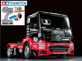 ！【TAMIYA/タミヤ】 57924 1/14 電動RC 完成セット XB メルセデス・ベンツ アクトロス MP4 MBモータースポーツ (TT-01シャーシ TYPE-E)・チャンプオリジナル XBビギナーセット(タミヤ純正予備バッテリー1本・急速充電器・単三乾電池4本付） ≪ラジコン≫