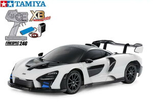 !【TAMIYA/タミヤ】 57936 1/10 電動RC 完成セット XB マクラーレン セナ (TT-02シャーシ) ・チャンプオリジナル XBビギナーセット (タミヤ純正予備バッテリー1本・急速充電器・単三乾電池4本付)