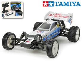 ！【TAMIYA/タミヤ】 58587 1/10 電動RC　ネオ マイティフロッグ（DT-03シャーシ）サンワ：MX-6 コンピュータプロポ付フルセット+チャンプオリジナル：フルボールベアリングセット（未組立） ≪ラジコン≫