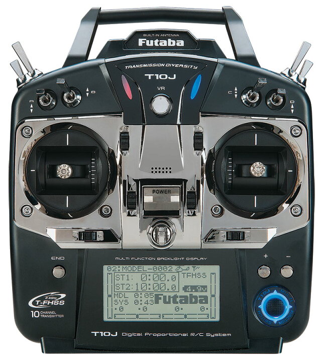楽天市場】FUTABA送信機 T10JM マルチ用セルフニュートラルタイプ 送信 
