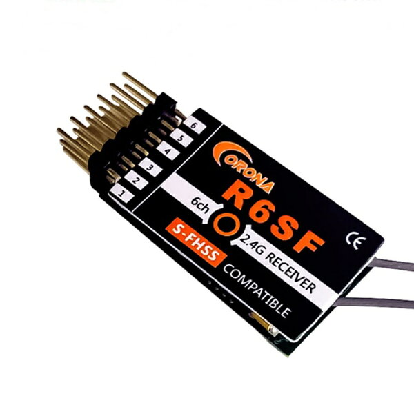 CORONA S-FHSS互換2.4G　HV6ch受信機　R6SF