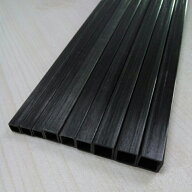 カーボン角パイプ　外径6mm内径丸5mm穴 長さ1000mm　CF650RC