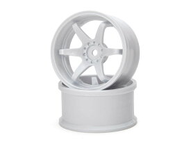 【ネコポス対応】G-FORCE(ジーフォース)/GD064_GD065/N-6 ドリフトホイール ハイトラクションタイプ(ホワイト)2個入