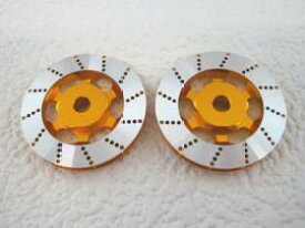 【ネコポス対応】KN企画/KN-WH03GD/【RC926】アルミブレーキディスクタイプホイールハブ（ゴールド/2枚入）　5mm厚