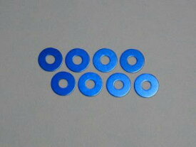 【ネコポス対応】KN企画/KN-HS01KB/【RC926】アルミホイールスペーサー　0.5mm厚（8枚入/KNブルー）