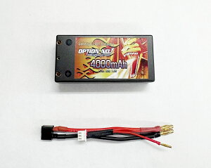 OPTION No.1(�I�v�V����No.1)/NO-LION4020B2/�Z�[�t�e�B�p���[ Li-on 7.4V 4000mAh/20C�i�p�^/�V���[�g�^�C�v/�f�B�[���Y2P�^�j