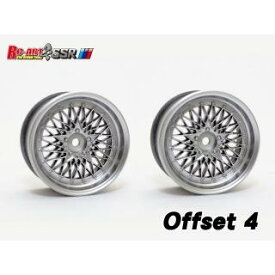 【ネコポス対応】RC-ART/ART4704MS/SSR Formula MESH 19 オフセット4 マットシルバー (2pcs)