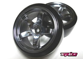 【ネコポス対応】TOP LINE（トップライン）/TDW-1070MC/Nモデルホイル　ホイル幅26mm＆3mmハブ対応(オフセット7/マットクローム)