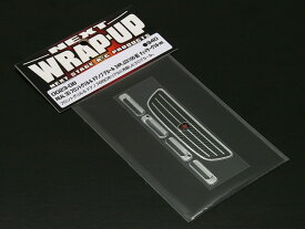 【ネコポス対応】ラップアップ(WRAP UP)/W0023-08/REAL 3D フロントグリル＆ドアノブデカール（HPI JZX100要）チェイサーグリルver.