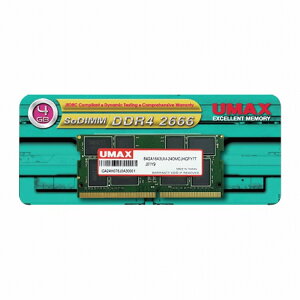 UMAX UMAX m[gPC SO-DIMM DDR4 2666 4GB[UM-SODDR4S-2666-4G](s)yz