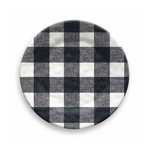 ヴィンテージ バッファローチェック サラダプレート 22cm ブラック ターホン TarHong メラミン食器 22cm 割れにくい おしゃれ 食洗機対応 プレート お皿 ワンプレート 可愛い(代引不可)