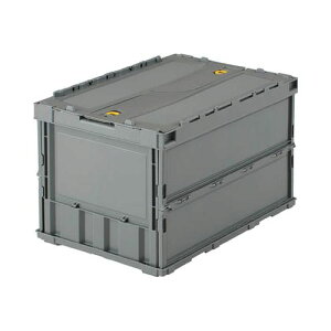 TRUSCO ���^�܂肽���݃R���e�i 50L���b�N�t�^�t �O���[ TRC50B(������s��)