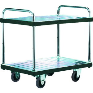 ダンディ スチール台車 ダンディDシリーズ タイプDA 2段テーブル式 W900XD600 ダンディ DAT2 搬送機器 運搬台車 プレス製運搬車(代引不可)【送料無料】