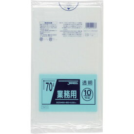 ジャパックス メタロセン配合ポリ袋 70L透明10枚0.035 ジャパックス TM73 清掃 衛生用品 清掃用品 ゴミ袋(代引不可)