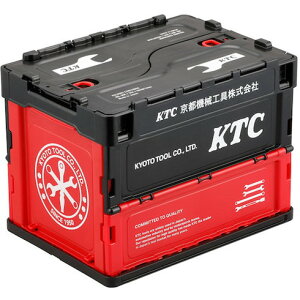 KTC KTC折リ畳ミコンテナ 20L (ブラック) KTC YG195BK 物流 保管用品 コンテナ パレット 折りたたみコンテナ(代引不可)【送料無料】