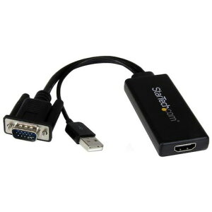 �X�^�[�e�b�N �f�B�X�v���C�A�_�v�^�[/VGA - HDMI/1080p/USB�p���[/�I�[�f�B�I �X�^�[�e�b�N VGA2HDU �I�t�B�X �Z�ݗp�i OA�p�i �P�[�u��(����s��)�y���������z