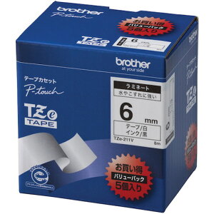 �u���U�[ Tze�e�[�v ������/���n/6mm (�I���p�p�b�N5��) �u���U�[ TZE211V �I�t�B�X �Z�ݗp�i �I�t�B�X���i ���x���p�i(����s��)�y���������z