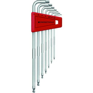 PBスイスツールズ ローレット入六角レンチセット パックナシ PBスイスツールズ社 手作業工具 ドライバー 六角棒レンチ ボールポイント六角棒レンチ(代引不可)【送料無料】