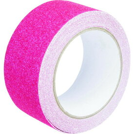 セーフラン 滑リ止メテープ 幅50mm×5m 蛍光ピンク セーフラン安全用品 梱包用品 テープ用品 すべり止めテープ(代引不可)