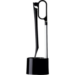 日本クリンテック Kaz Clean トイレ用ブラシ&スタンドセット 黒 日本クリンテック 清掃 衛生用品 労働衛生用品 トイレ用品(代引不可)