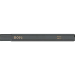 Wera 貫通専用差替ビット 対辺6.0mm Wera社 手作業工具 ドライバー 六角棒レンチ インパクトドライバー手動(代引不可)