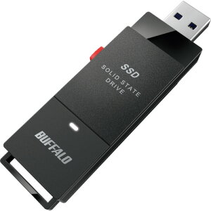 BUFFALO USB3.2(Gen1) |[^uSSD 500GB XeBbN^ SSDPUT500U3BKC ItBX Zݗpi OApi (s)yz