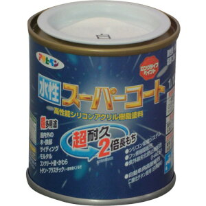 アサヒペン 水性スーパーコート 1/12L 白 411211 工事 照明用品 塗装 内装用品 塗料(代引不可)