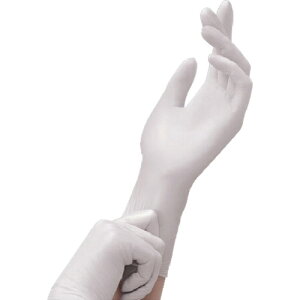 サラヤ ニトリルグローブエクステンド白 200枚L 50948 保護具 作業手袋 使い捨て手袋(代引不可)