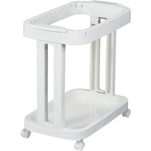 TONBO レジ袋ホルダー(キャスター付) ホワイト 新輝合成 清掃 衛生用品 清掃用品 ゴミ箱 00470(代引不可)