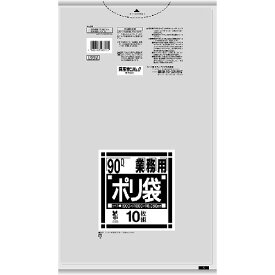 サニパック バイオマスプラ10%配合ゴミ袋90L透明0.05mm 日本サニパック 清掃 衛生用品 清掃用品 ゴミ袋 L93V(代引不可)
