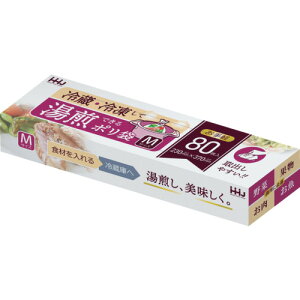 ハウスホールド 湯煎ポリ袋M 80枚 半透明 0.010 ハウスホールドジャパン 清掃 衛生用品 清掃用品 ゴミ袋 KY02(代引不可)
