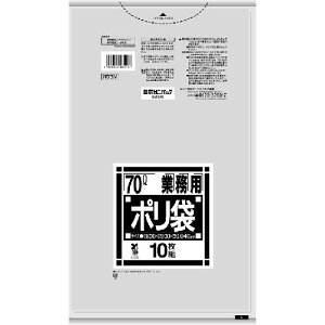 サニパック バイオマスプラ10%配合ゴミ袋70L透明0.04mm 日本サニパック 清掃 衛生用品 清掃用品 ゴミ袋 N73V(代引不可)