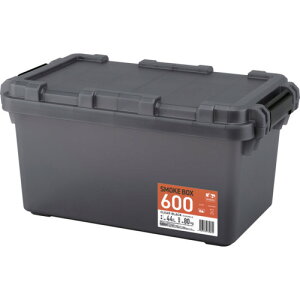 IRIS 207017 HUGEL SMOKE BOX 600 クリアブラック アイリスオーヤマ 物流 保管用品 収納用品 道具箱 SMB-600(代引不可)