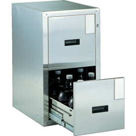 TRUSCO 耐震薬品庫 455X600XH800 2段引出型 トラスコ中山 研究用品 研究機器 保管庫 SY-2N(代引不可)【送料無料】