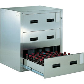 TRUSCO 耐震薬品庫 705X600XH800 3段引出型 トラスコ中山 研究用品 研究機器 保管庫 SYW-3N(代引不可)【送料無料】