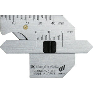 SK 指かけ付 溶接ゲージ(脚長/余盛/すみ肉のど厚/開先角度/ルート間隔) 新潟精機 測定 計測用品 測定工具 ゲージ WG-1FKD(代引不可)【送料無料】