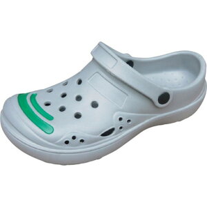 内外ゴム ジャストモード700 グリーン 9号(26.0~26.5cm) 内外ゴム JM700GRN9 保護具 安全靴 作業靴 サンダル スリッパ(代引不可)