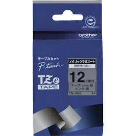 ブラザー Tzeテープ 銀マット 黒文字/銀地/12mm ブラザー TZEM931 オフィス 住設用品 オフィス備品 ラベル用品(代引不可)