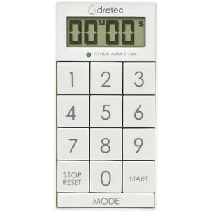 dretec �f�W�^���^�C�}�[�u�X�����L���[�u�v �z���C�g dretec T617WT ���� �v���p�i �H�Ɨp�v���@�� �X�g�b�v�E�H�b�` �^�C�}�[(����s��)