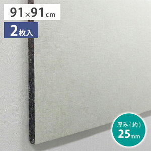 防音パネル 壁 賃貸 スクエア型 吸音材 91×91cm 25mm 2枚入り 厚 吸音パネル 防音室 防音対策 遮音 防音シート 貼ってはがせる 補助ピン付き 日本製 明和グラビア 91×91cm 45×91cm 25mm厚(代引不可)【