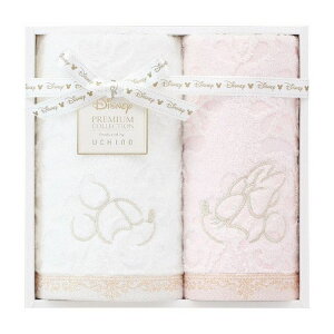 内野 ディズニー プレミアム フェイス・ウォッシュタオルセット ピンク WR25876 日用品雑貨 文房具 手芸 タオル セット キャラクタータオル【ポイント10倍】【送料無料】