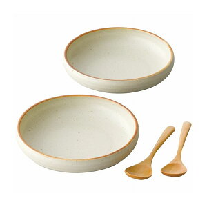 三郷陶器 らくすくUD スプーン付プレートごはんセット(L) 1795594 キッチン用品 食器 調理器具 食器 カトラリー グラス 食器 和陶器【ポイント10倍】【送料無料】