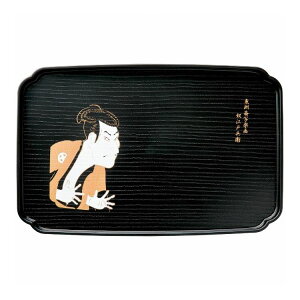 中西工芸 和風カフェトレー 奴江戸兵衛 紀州塗 0774061 奴江戸兵衛 盆【ポイント10倍】