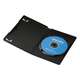 サンワサプライ DVDトールケース 1枚収納・3枚セット・ブラック DVD-TN1-03BKN(代引不可)