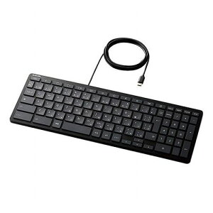 エレコム WWCB認証 抗菌 有線キーボード TK-CB01UPKBK(代引不可)【送料無料】