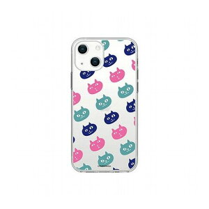 abbi FRIENDS �������C�Z���X�i �l�R�}���W���E�\�t�g�N���A�P�[�X for iiPhone 14 �l�R�}���W���E�p�^�[�� �w�ʃJ�o�[�^ ABF24208i14(����s��)�y���[���֔z���z�y���������z